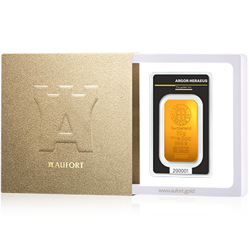 50 gram Gold Bar in Gift Package