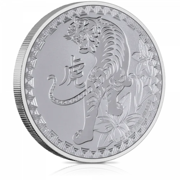 Hõbemünt 31,1 g (1 oz) tiigriaasta 2022