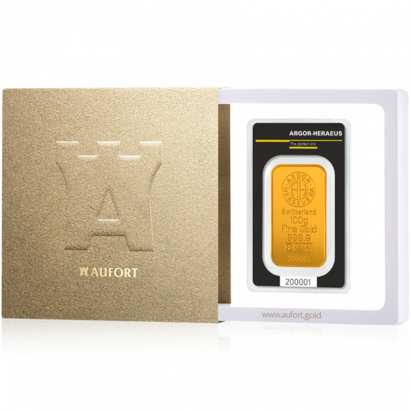 100 gram Gold Bar in Gift Package