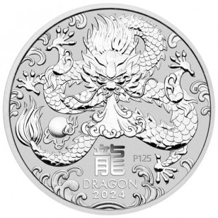 1 oz Australian Silver Dragon Lunar Coin   (2024)