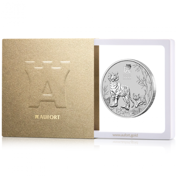 2 oz Australian Silver Tiger Lunar Coin (2022) in Gift Package
