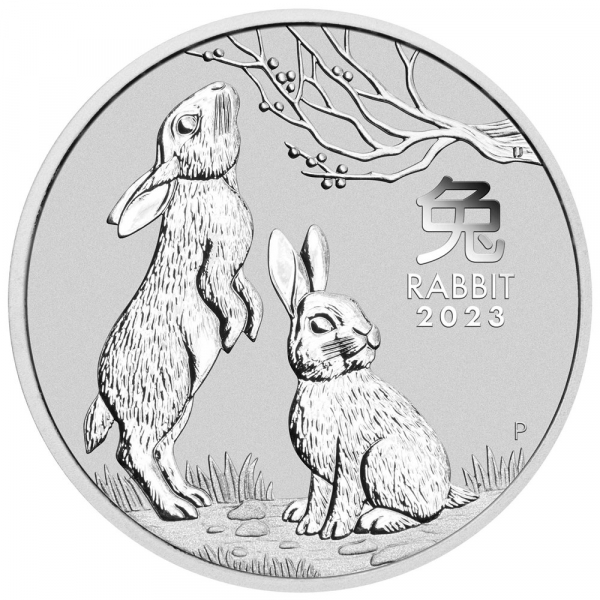1 oz Australian Silver Rabbit Lunar Coin (2023)